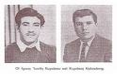The heroes of our municipality Ionas Nikolaou and Kyriakos Kolokasis